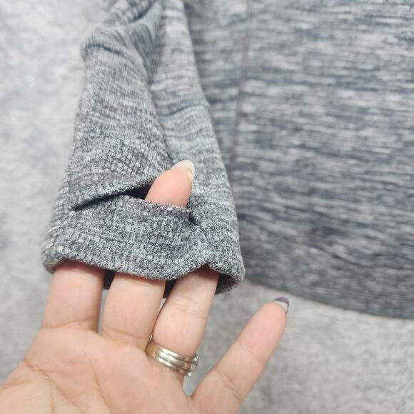 Athleta Heather Great Space Dye Techie Cowl Neck Sweatshirt Size Small - Picture 3 of 6